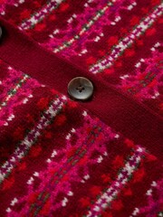 Seasalt Cornwall Red Multi Percella Cove Fairisle Pattern Waistcoat Vest - Image 5 of 5