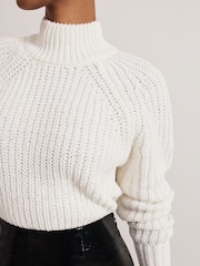 Phase Eight White Reagan Chenille Knit Jumper - Image 6 of 7