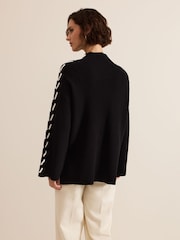 Phase Eight Black Leia Stitch Jumper - Image 2 of 7