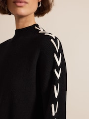 Phase Eight Black Leia Stitch Jumper - Image 5 of 7