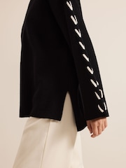Phase Eight Black Leia Stitch Jumper - Image 6 of 7