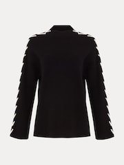 Phase Eight Black Leia Stitch Jumper - Image 7 of 7