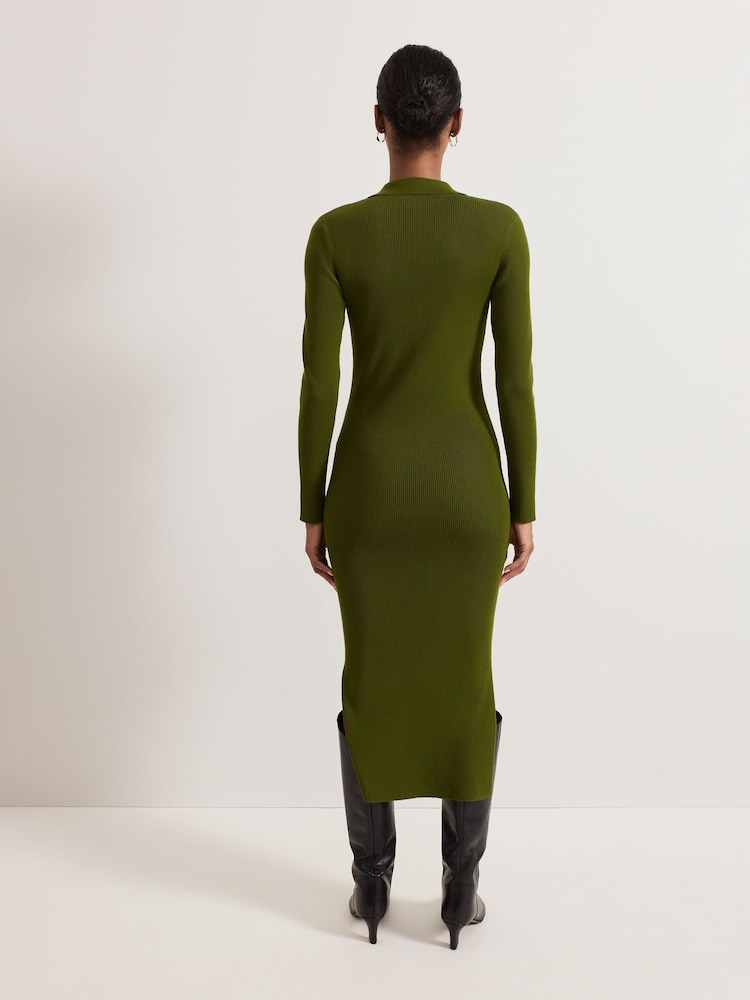 Phase Eight Green Lucy Midi Dress - Image 2 of 7