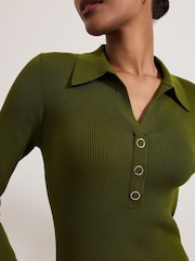 Phase Eight Green Lucy Midi Dress - Image 6 of 7
