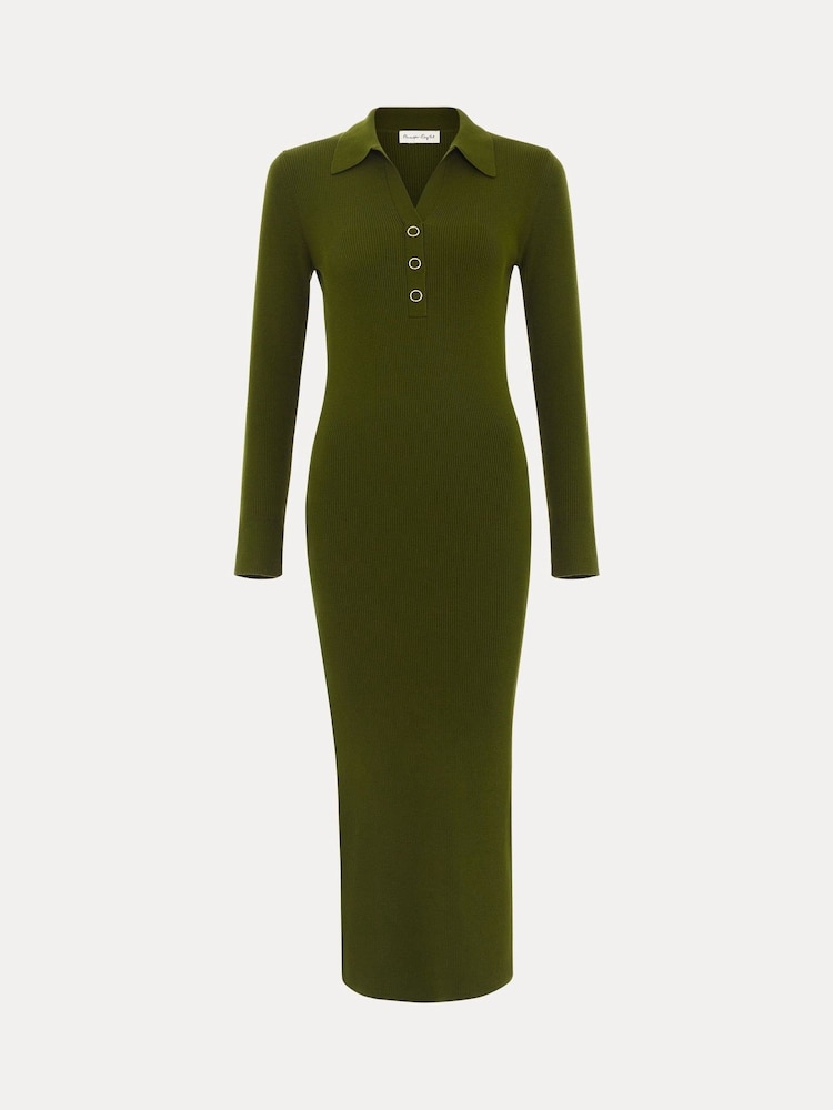 Phase Eight Green Lucy Midi Dress - Image 7 of 7