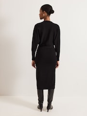 Phase Eight Black Dixie Zip Dress - Image 2 of 7