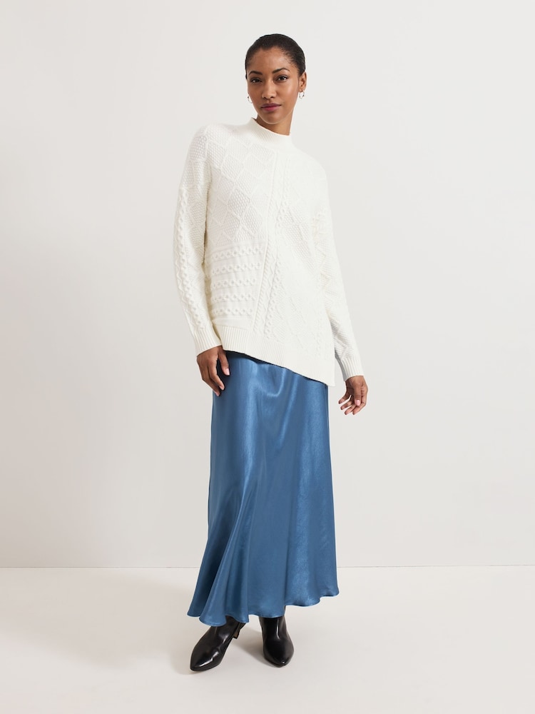 Phase Eight Blue Orla Slip Skirt - Image 1 of 7