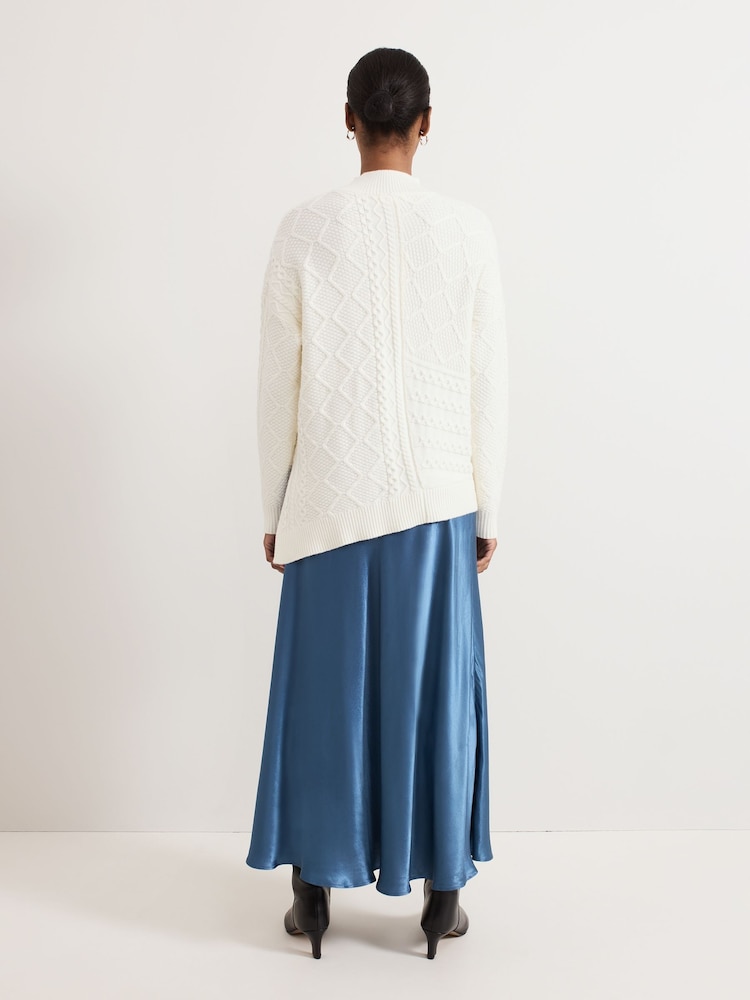 Phase Eight Blue Orla Slip Skirt - Image 2 of 7