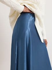 Phase Eight Blue Orla Slip Skirt - Image 4 of 7