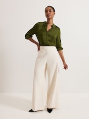 Phase Eight White Elodie Wool Trousers - Image 1 of 7