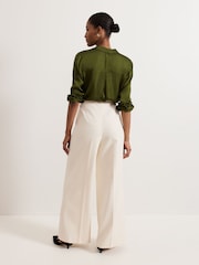Phase Eight White Elodie Wool Trousers - Image 2 of 7