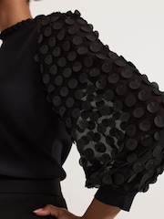 Phase Eight Black Shelly Detail Jumper - Image 5 of 7