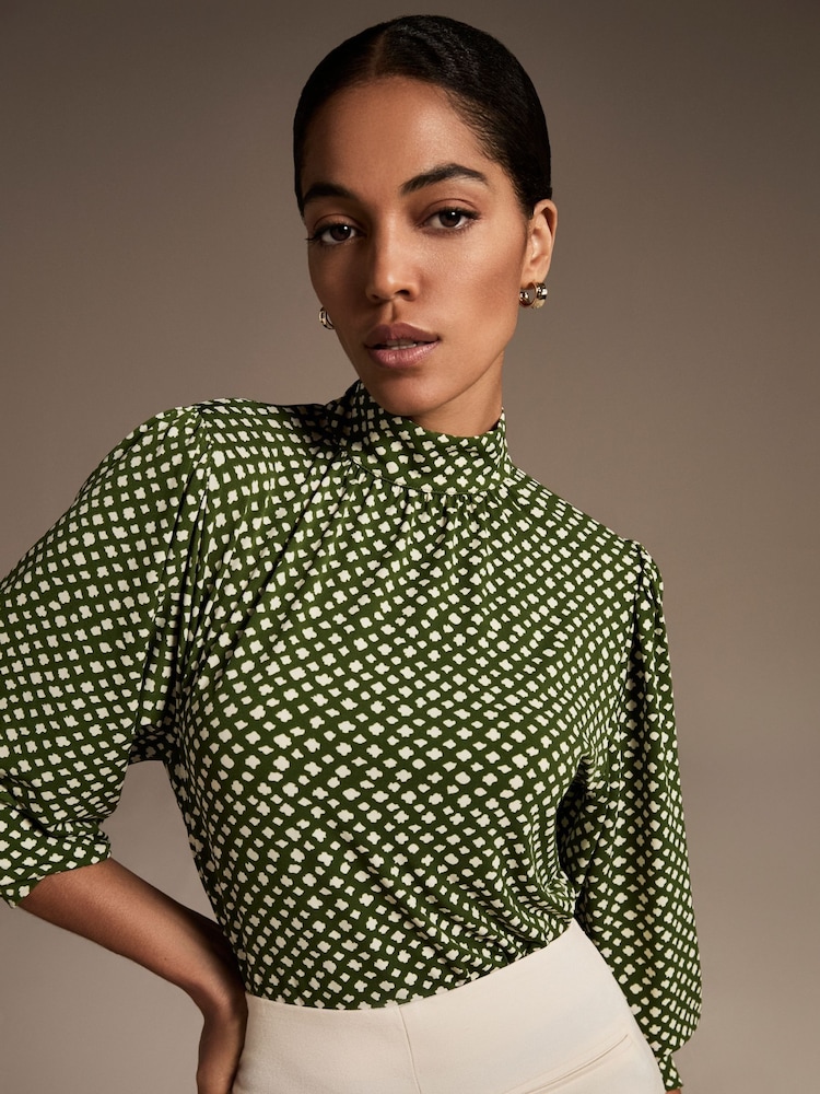 Phase Eight Black Esme Printed Top - Image 2 of 8