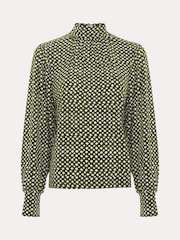 Phase Eight Black Esme Printed Top - Image 8 of 8