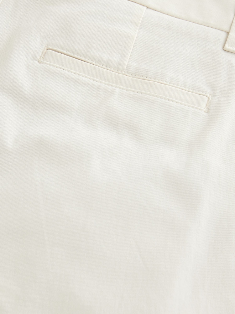 Ecru White Skinny Fit Stretch Chino Trousers - Image 10 of 10