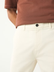 Ecru White Skinny Fit Stretch Chino Trousers - Image 5 of 10