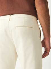 Ecru White Skinny Fit Stretch Chino Trousers - Image 6 of 10