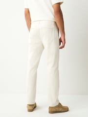 Ecru White Slim Fit Stretch Chinos Trousers - Image 4 of 9