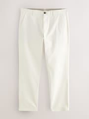 Ecru White Slim Fit Stretch Chinos Trousers - Image 6 of 9
