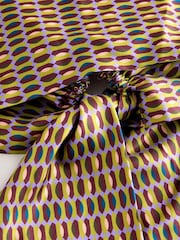 Multi Geo Print Pre Tied Satin Headscarf - Image 2 of 3