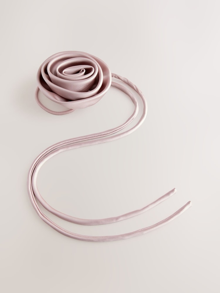 Pink Corsage Hair Tie - Image 4 of 4 Pink Corsage Hair Tie - Image 4 of 4