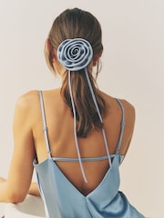 Azul - Coletero con diseño de flor - Imagen 2 de 4