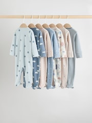 Azul - Baby Popper Sleepsuits 7 Pack (0mths-2yrs) - Imagen 2 de 19