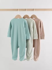 Minerals Baby Slogan Sleepsuits 3 Pack (0-2yrs) - Image 2 of 14