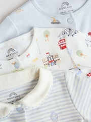 Blue London Baby Sleepsuits 3 Pack (0mths-2yrs) - Image 8 of 15