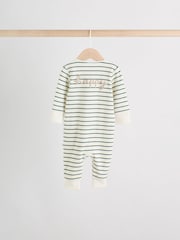 Grün/Grau - Baby Fußlose Schlafanzüge mit Zwei-Wege-Reißverschluss im 4er Pack (0 Monate bis 3 Jahre) - Bild 10 von 17