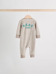 Grün/Grau - Baby Fußlose Schlafanzüge mit Zwei-Wege-Reißverschluss im 4er Pack (0 Monate bis 3 Jahre) - Bild 6 von 17