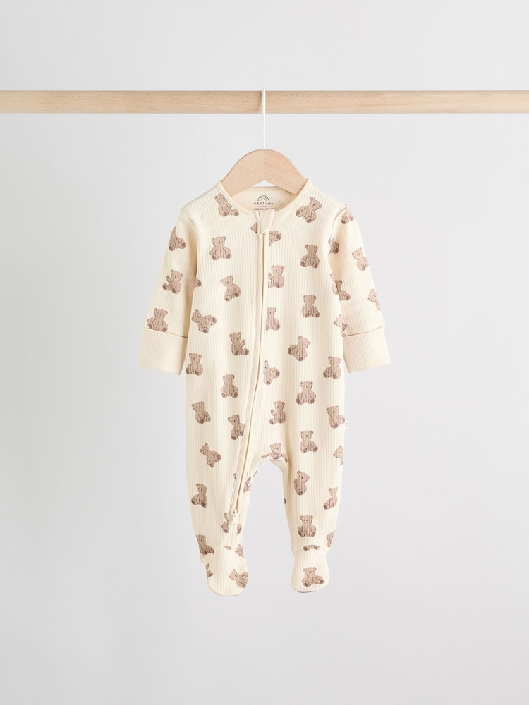 NEXT Dors-Bien Bébé à Zip Double-Sens – Lot De 4 Pyjamas Confort Ultime