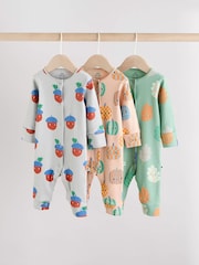 Grün - Fußlose Baby-Schlafanzüge, 3er-Pack (0 Monate–3 Jahre) - Bild 1 von 16