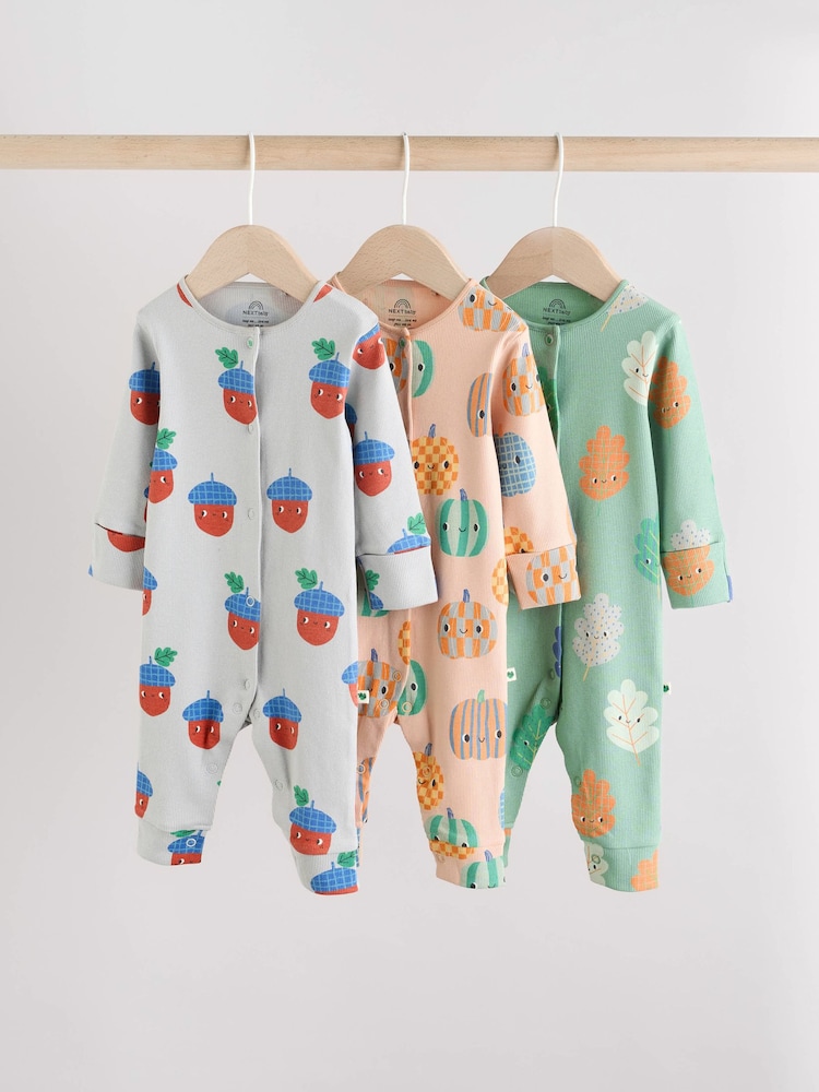 Grün - Fußlose Baby-Schlafanzüge, 3er-Pack (0 Monate–3 Jahre) - Bild 1 von 16 Grün - Fußlose Baby-Schlafanzüge, 3er-Pack (0 Monate–3 Jahre) - Bild 1 von 16