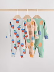 Grün - Fußlose Baby-Schlafanzüge, 3er-Pack (0 Monate–3 Jahre) - Bild 5 von 16