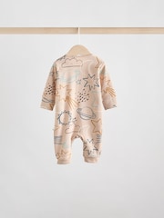 Light Blue Baby Two Way Zip Footless Cotton Sleepsuits 3 Pack (0mths-3yrs) - Image 6 of 12