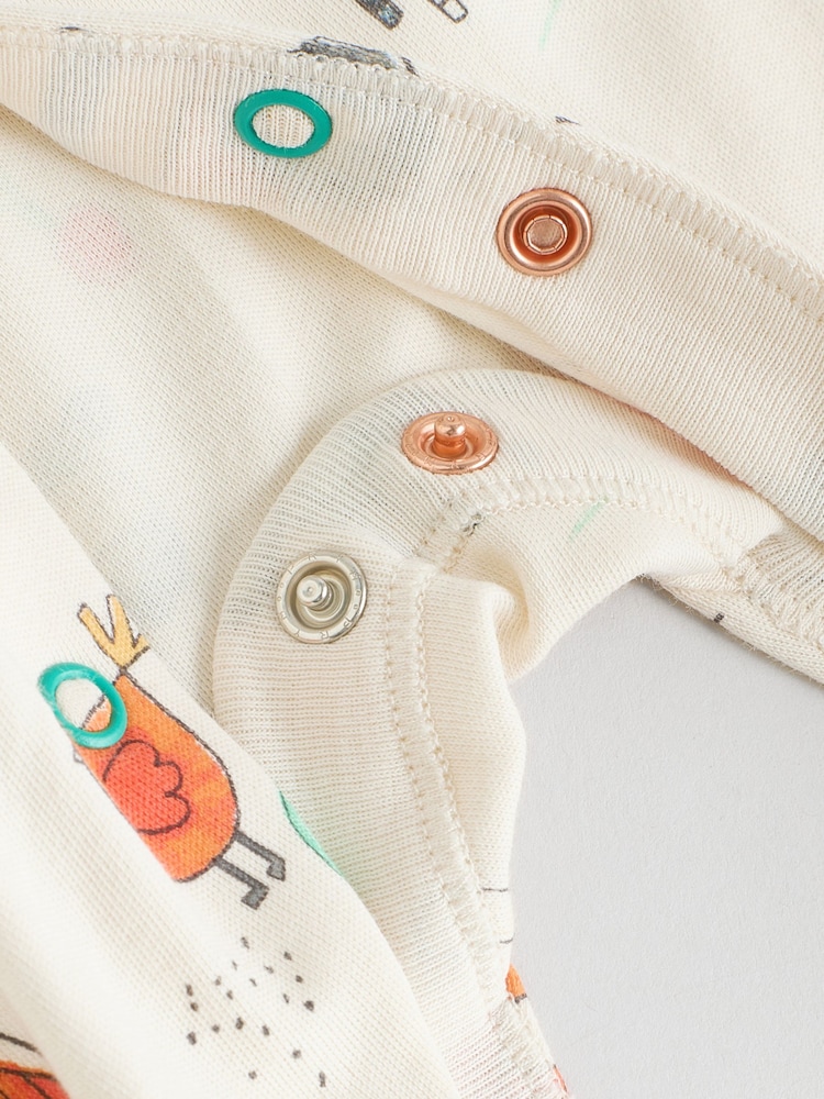 Blue Baby Embroidered Sleepsuits 3 Pack (0-2yrs) - Image 15 of 15 Blue Baby Embroidered Sleepsuits 3 Pack (0-2yrs) - Image 15 of 15