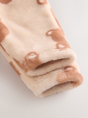 Brown Baby Star Fleece Sleepsuit - Image 6 of 6