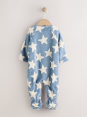 Blue Baby Star Fleece Sleepsuit - Image 2 of 6