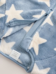 Blue Baby Star Fleece Sleepsuit - Image 4 of 6