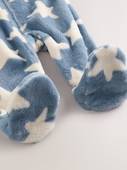 Blue Baby Star Fleece Sleepsuit - Image 5 of 6