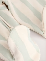 Sage Green Milk Club Baby Fleece Lined Sleepsuit - Image 5 of 7