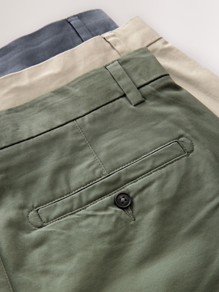 Blue/Bone/Sage - Raven kroj - Raztegljivo kratke hlače Chinos 3 Pack - Slika 7 iz 7 Blue/Bone/Sage - Raven kroj - Raztegljivo kratke hlače Chinos 3 Pack - Slika 7 iz 7