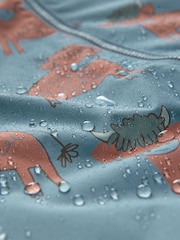Blue Hamish Print Waterproof Fleece Lined Puddlesuit (3mths-7yrs) - Image 6 of 7