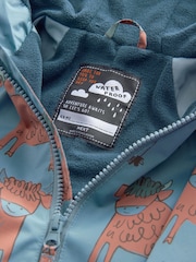 Blue Hamish Print Waterproof Fleece Lined Puddlesuit (3mths-7yrs) - Image 7 of 7