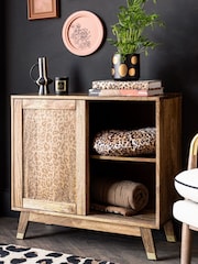 Rockett St George Mango Wood Leopard Print Small Sideboard - Image 2 of 8