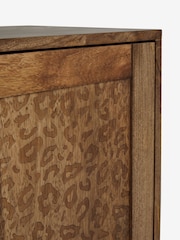 Rockett St George Mango Wood Leopard Print Small Sideboard - Image 8 of 8
