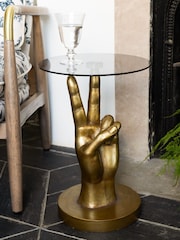 Rockett St George Gold Peace Hand Side Table - Image 1 of 6