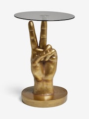 Rockett St George Gold Peace Hand Side Table - Image 4 of 6