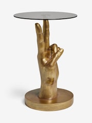 Rockett St George Gold Peace Hand Side Table - Image 5 of 6
